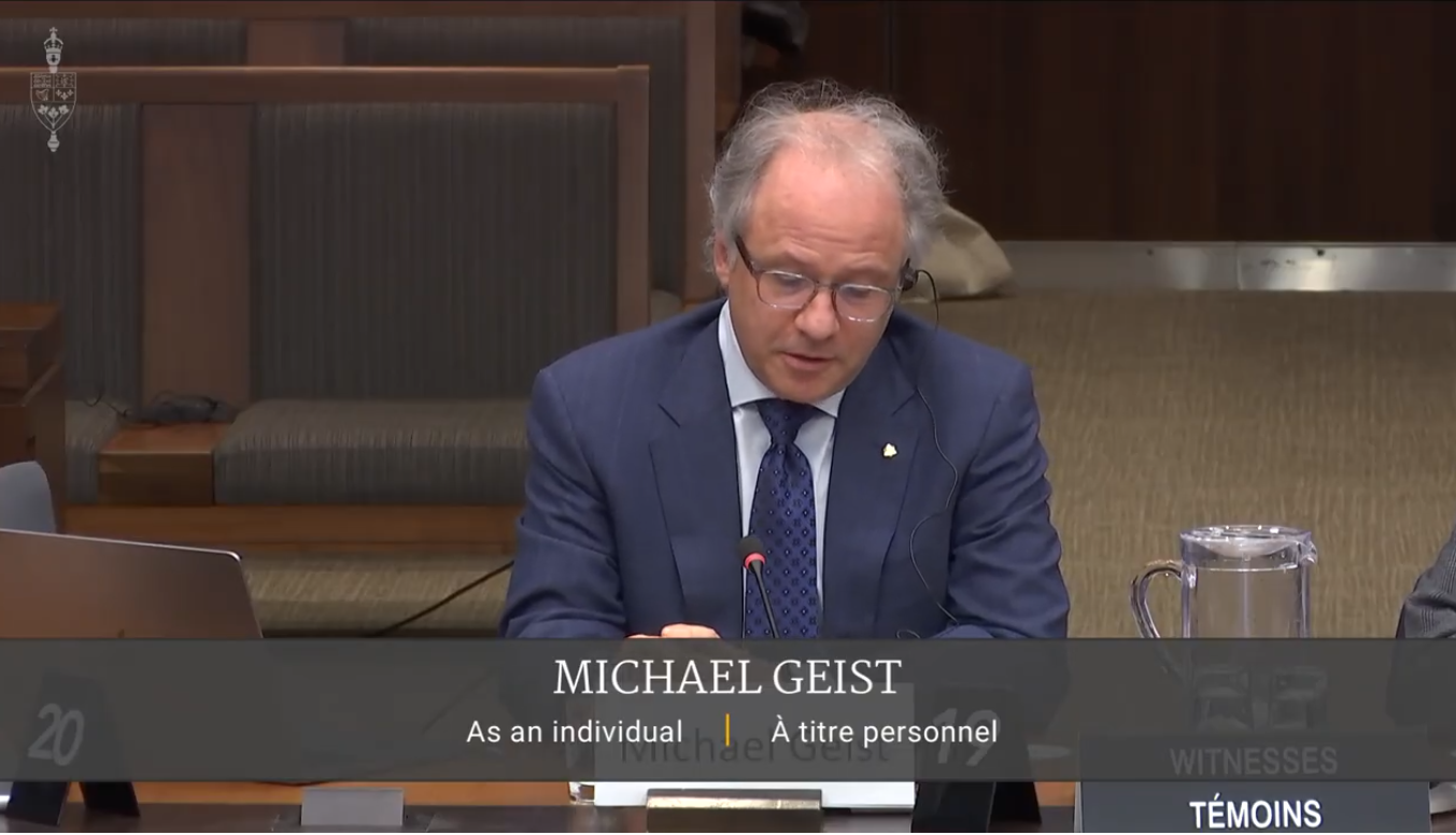 Michael Geist - House of Commons